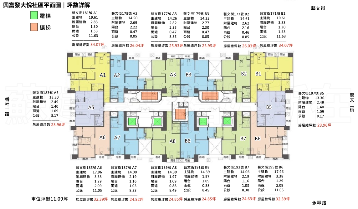 江翠北側重劃區_江翠北側房仲推薦_興富發大悅_社區平面圖