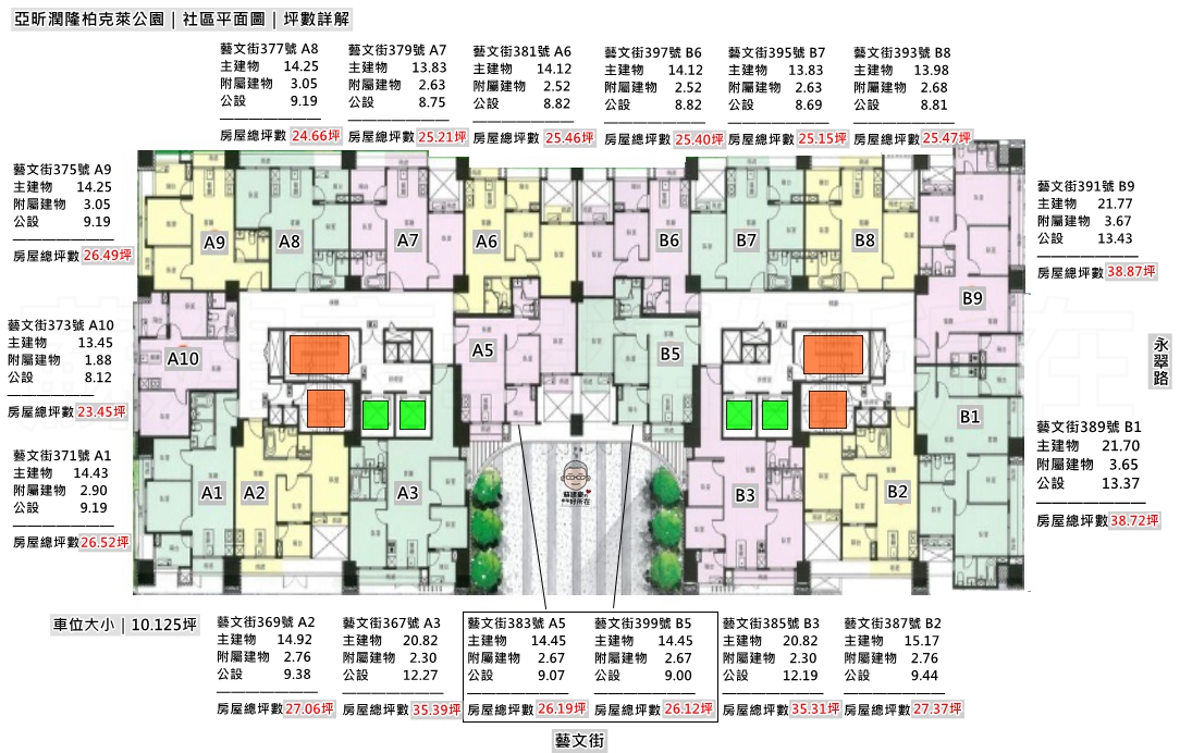 亞昕潤隆柏克萊公園_社區平面圖_格局圖_江翠北側重劃區_江翠北側AB區_江翠北側達人_江翠北側房仲推薦