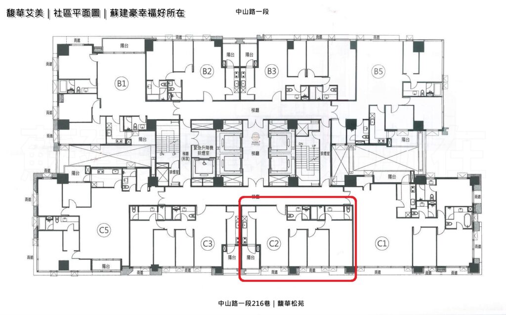 馥華艾美_社區平面圖_馥華艾美房仲_新板特區房仲_新板特區建案_豪宅豪哥_蘇建豪幸福好所在_新板特區豪宅_板橋豪宅